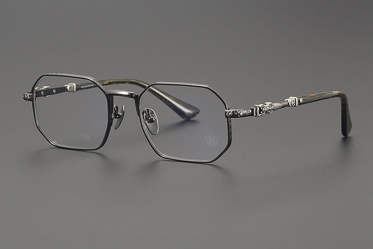 Chrome Hearts Polygonal Handcrafted Titanium Eyeglasses