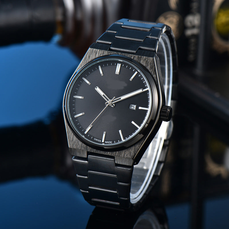 Classic Simple and Generous Solid Steel strap Watch