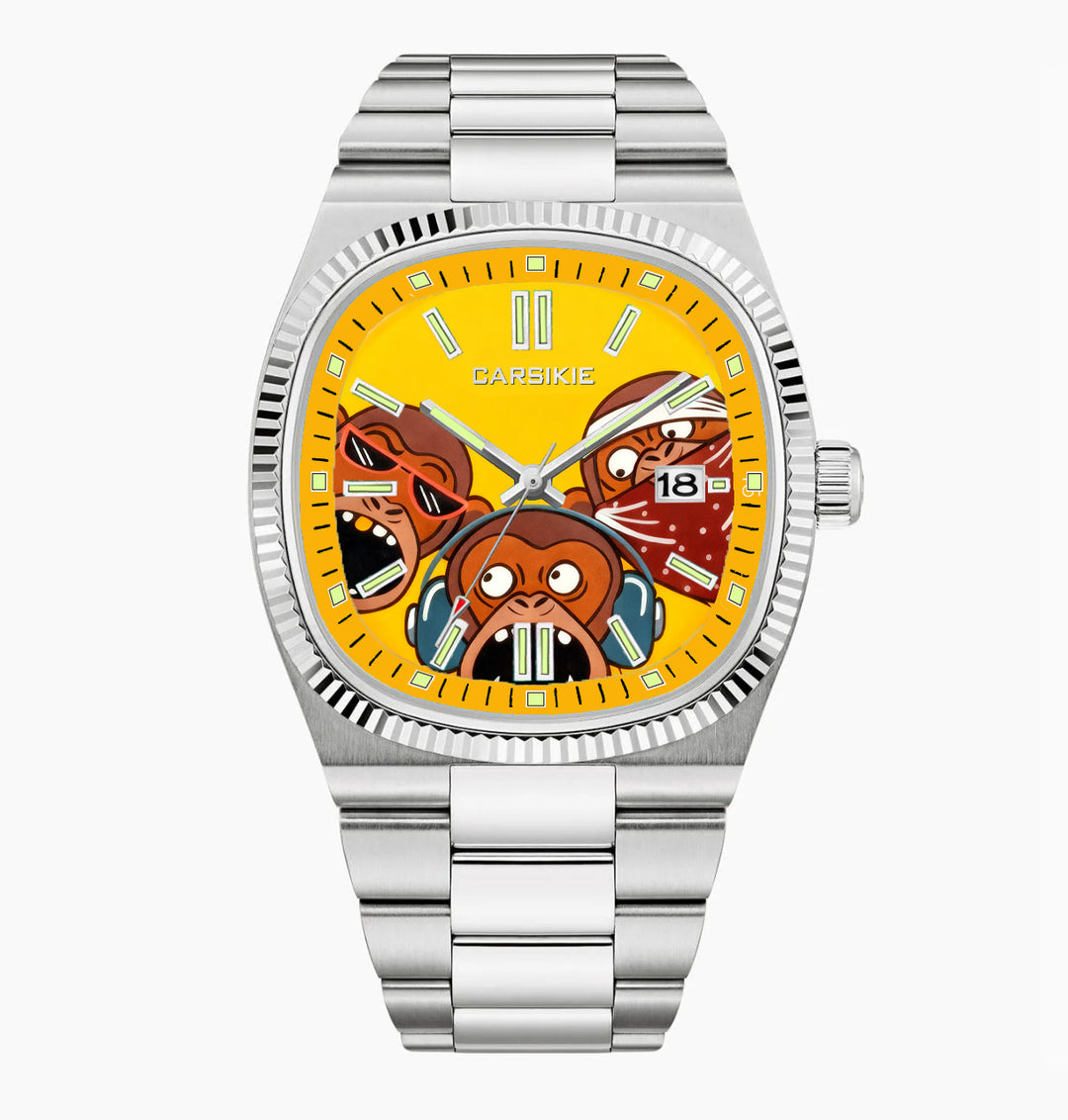 Square Cartoon-Themed Sports Watch