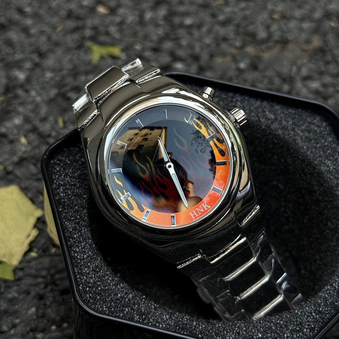 Y2K Creative Dynamic Flame Watch