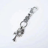 Chrome hearts cross sword keychain