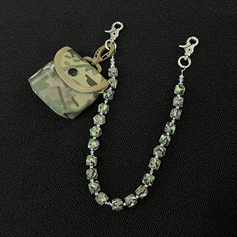Silicone Camouflage Coin Purse, Pants Chain, Keychain