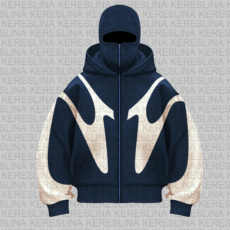 Y2K double-hooded hooded sweatshirt