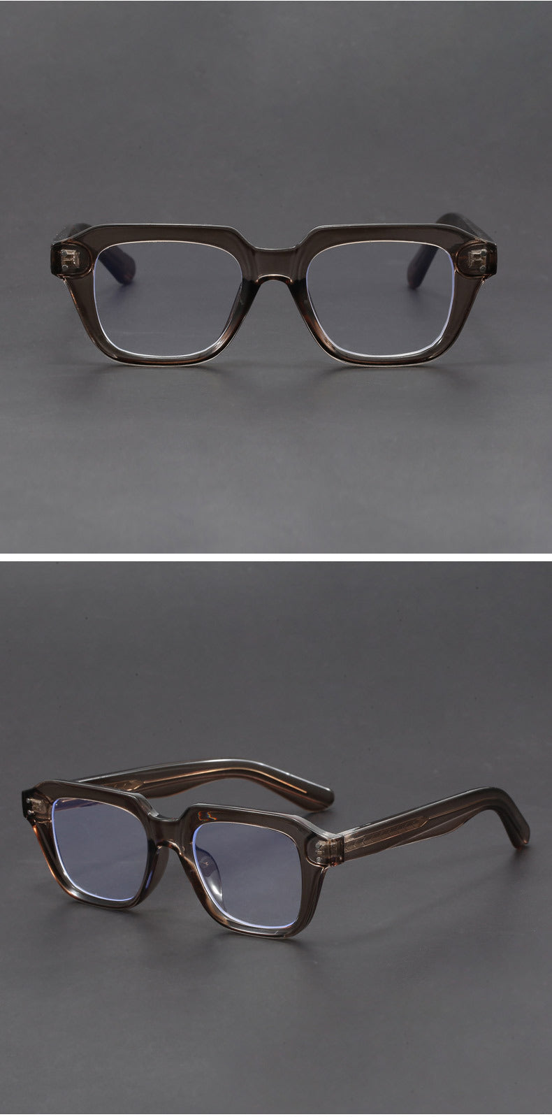 Thick Rectangular Eyeglass Frames for Wider Faces