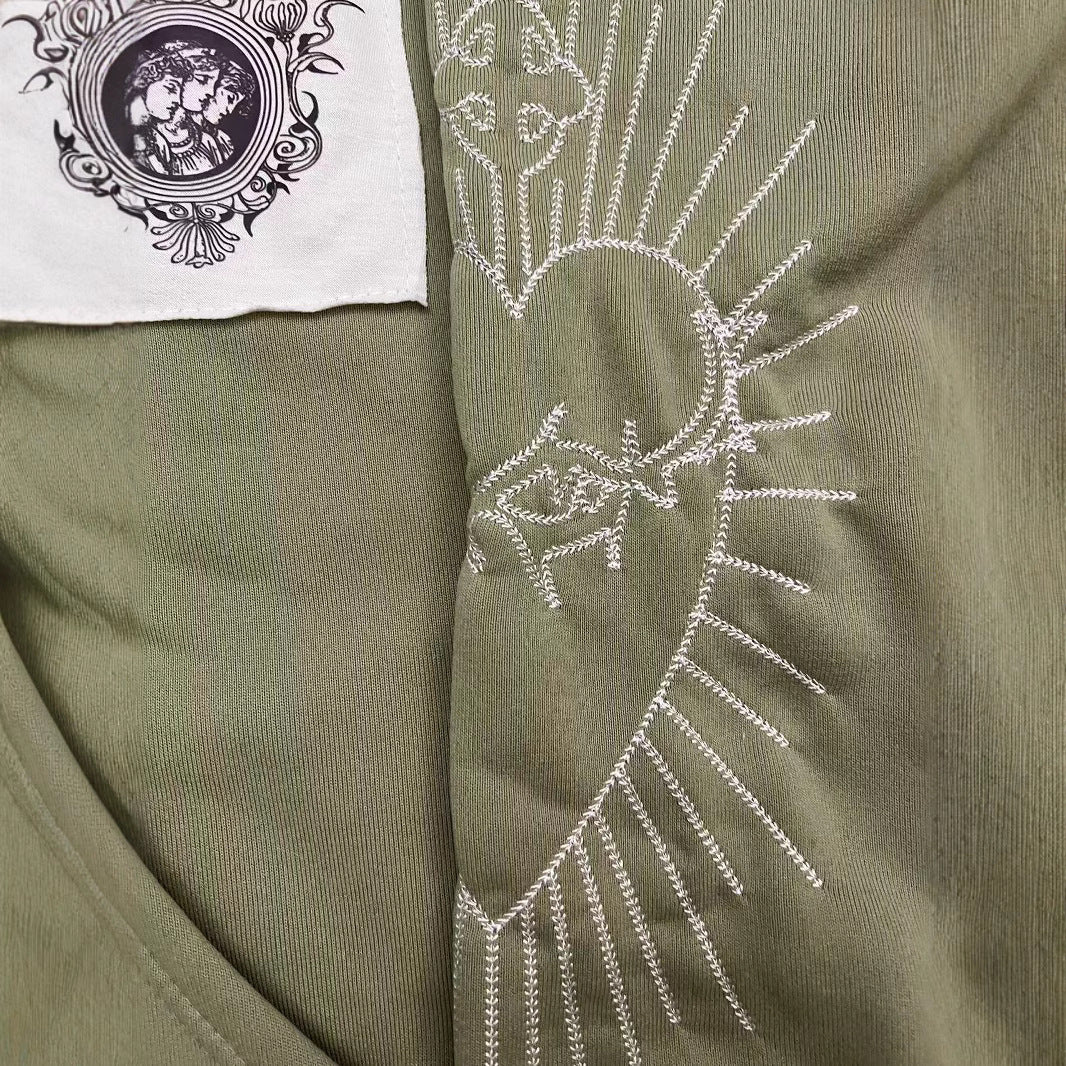 Y2K Heaven and Hell zip-up hoodie coat