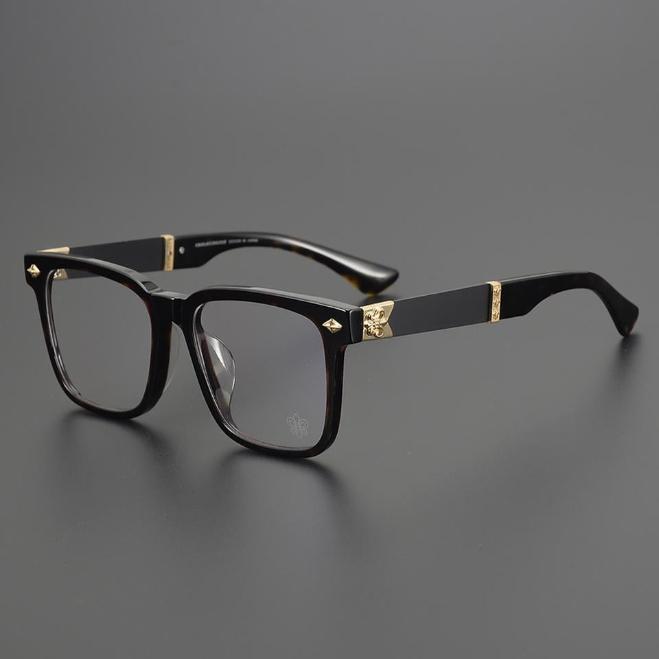 Chrome Hearts Acetate Pure Titanium Square Frame Eyeglasses