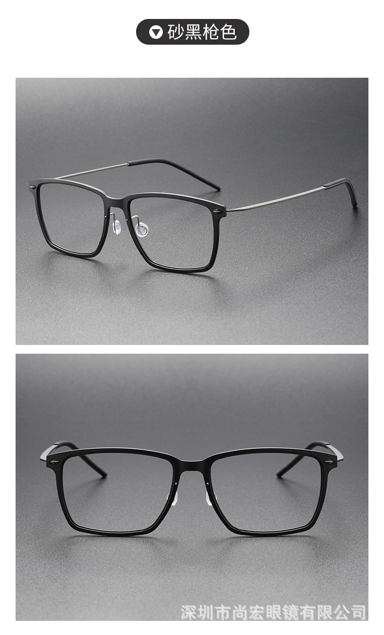 Slimming nylon frames pure titanium glasses