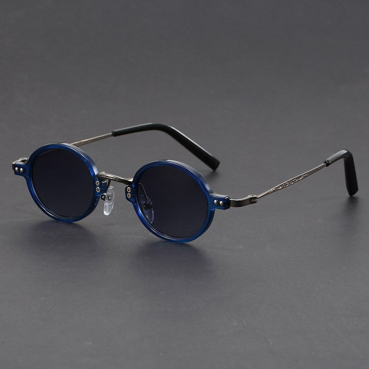 Japanese-style craftsmanship small round sunglasses