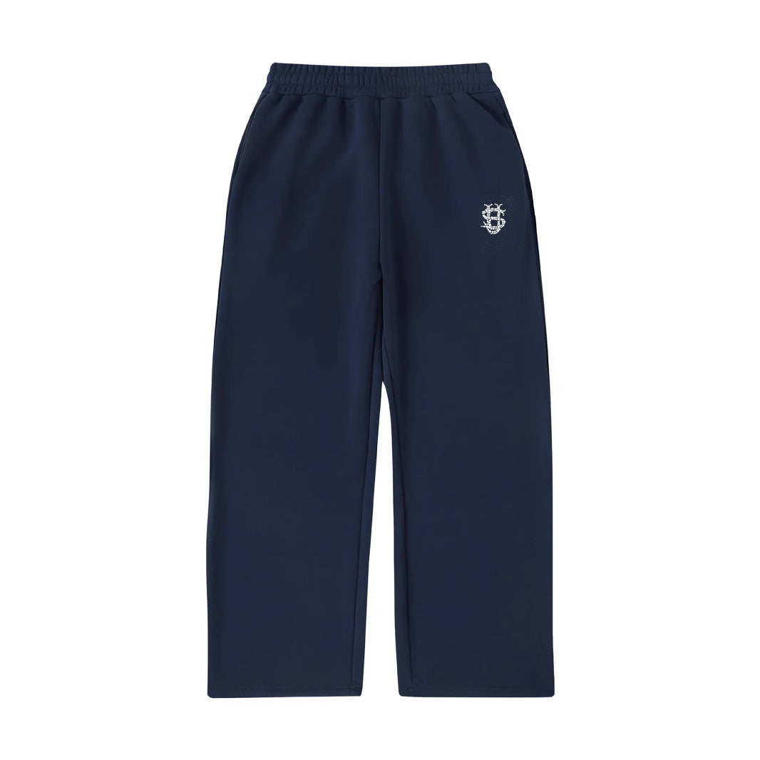 Hip Hop High Street Embroidered Sweatpants, Casual Pants