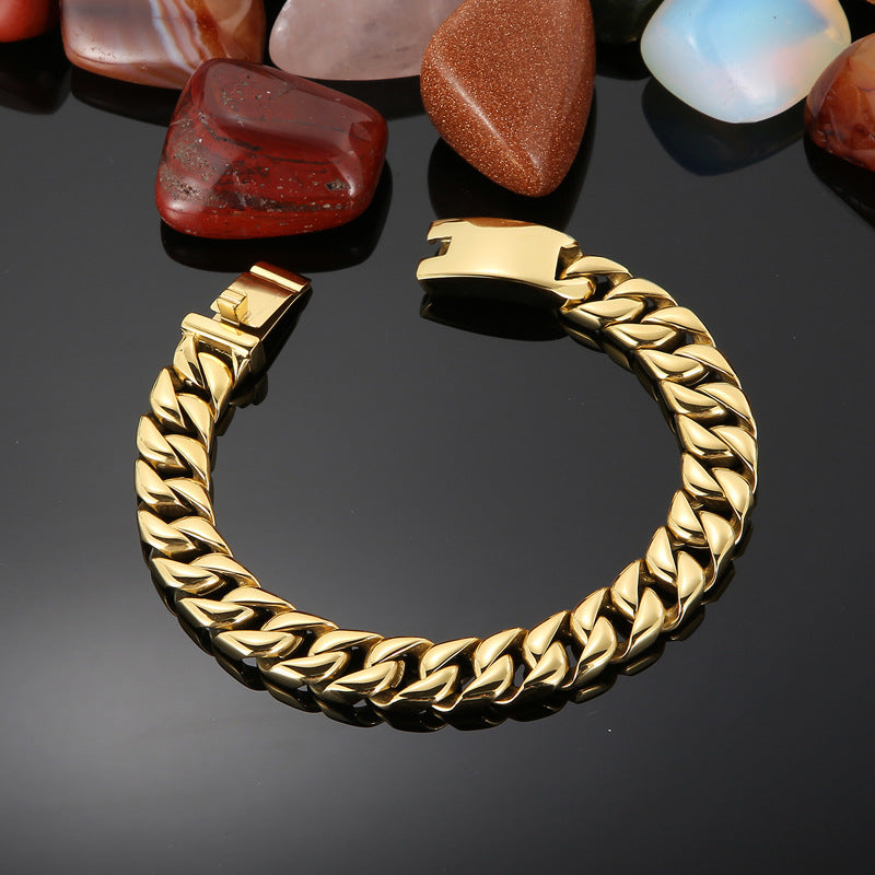 Minimalist titanium steel bracelet