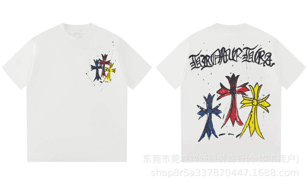Chrome Hearts Sanskrit Print Short-Sleeve T-Shirt