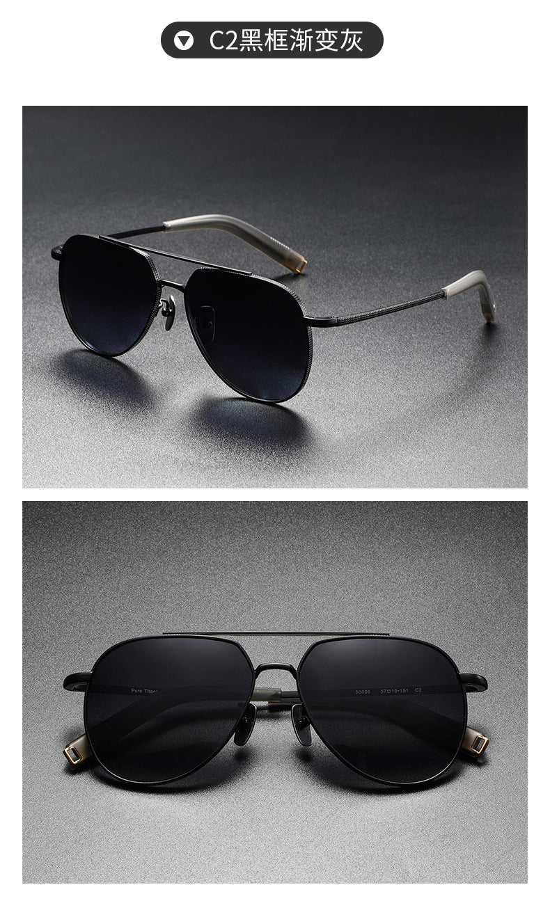 Photochromic polarized sunglasses slimming for large faces