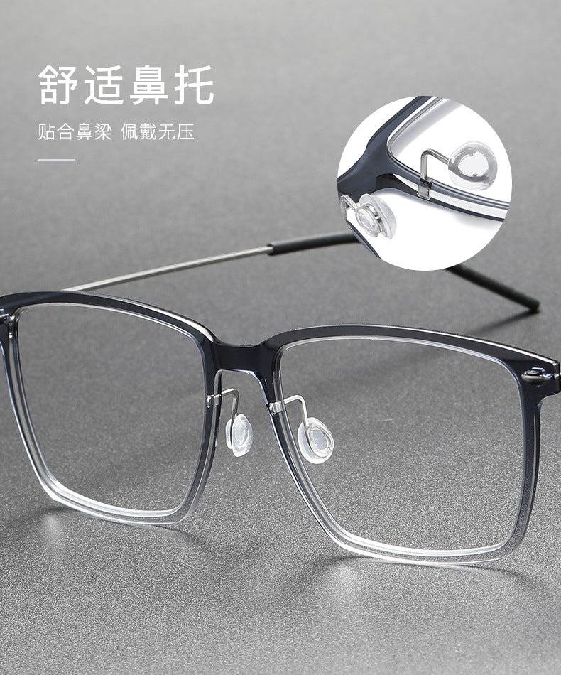 Slimming nylon frames pure titanium glasses