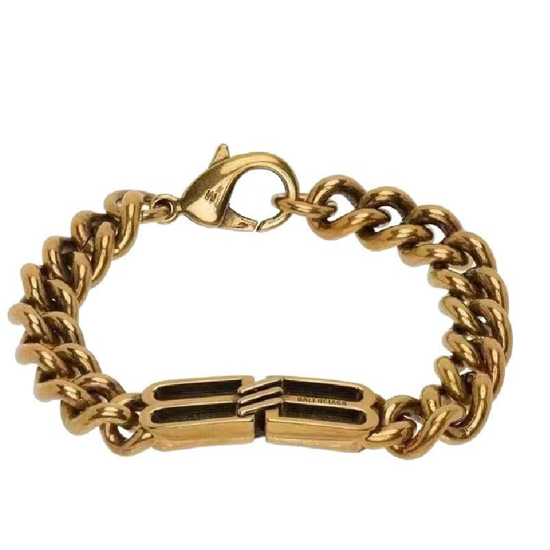 French Parisian-Style Distressed Tank Chain Necklace