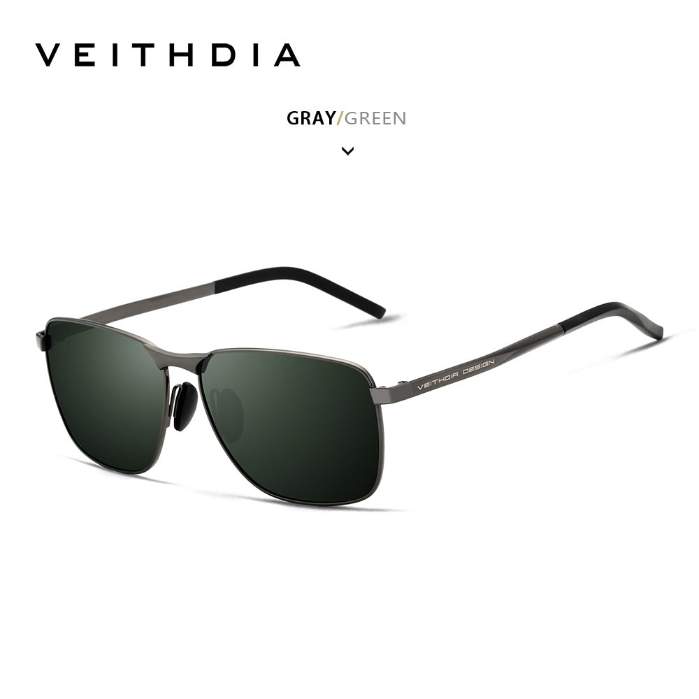 Laser-etchable men's polarized anti-UV sunglasses