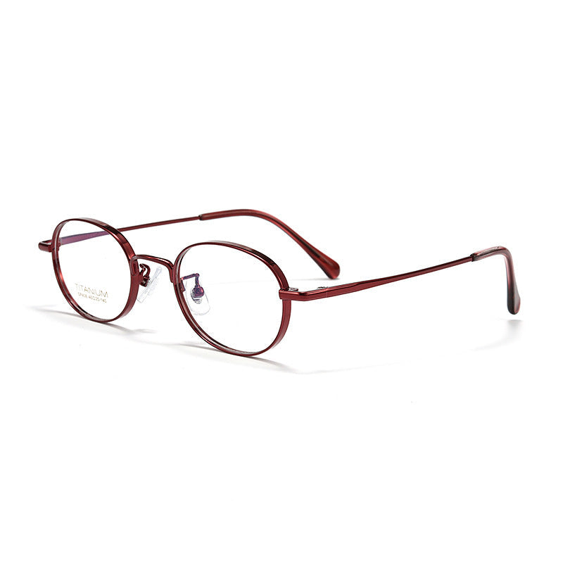 Wide-rim Oval Full-rim Small Frame Glasses