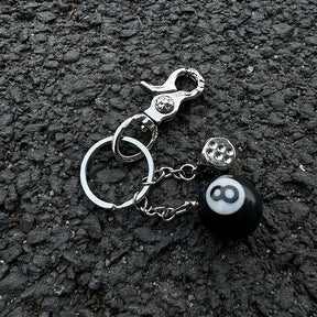 chrome hearts keychain Eight Ball