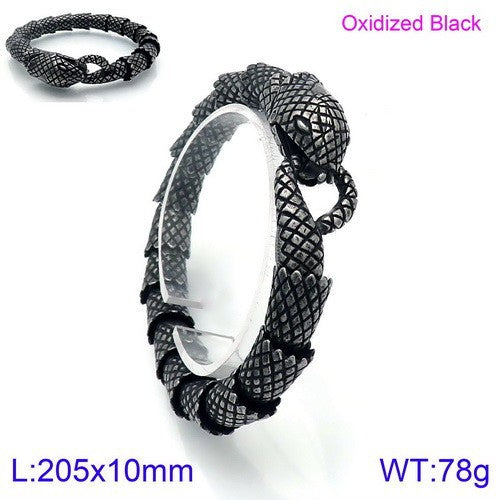 Retro stainless steel snake bracelet