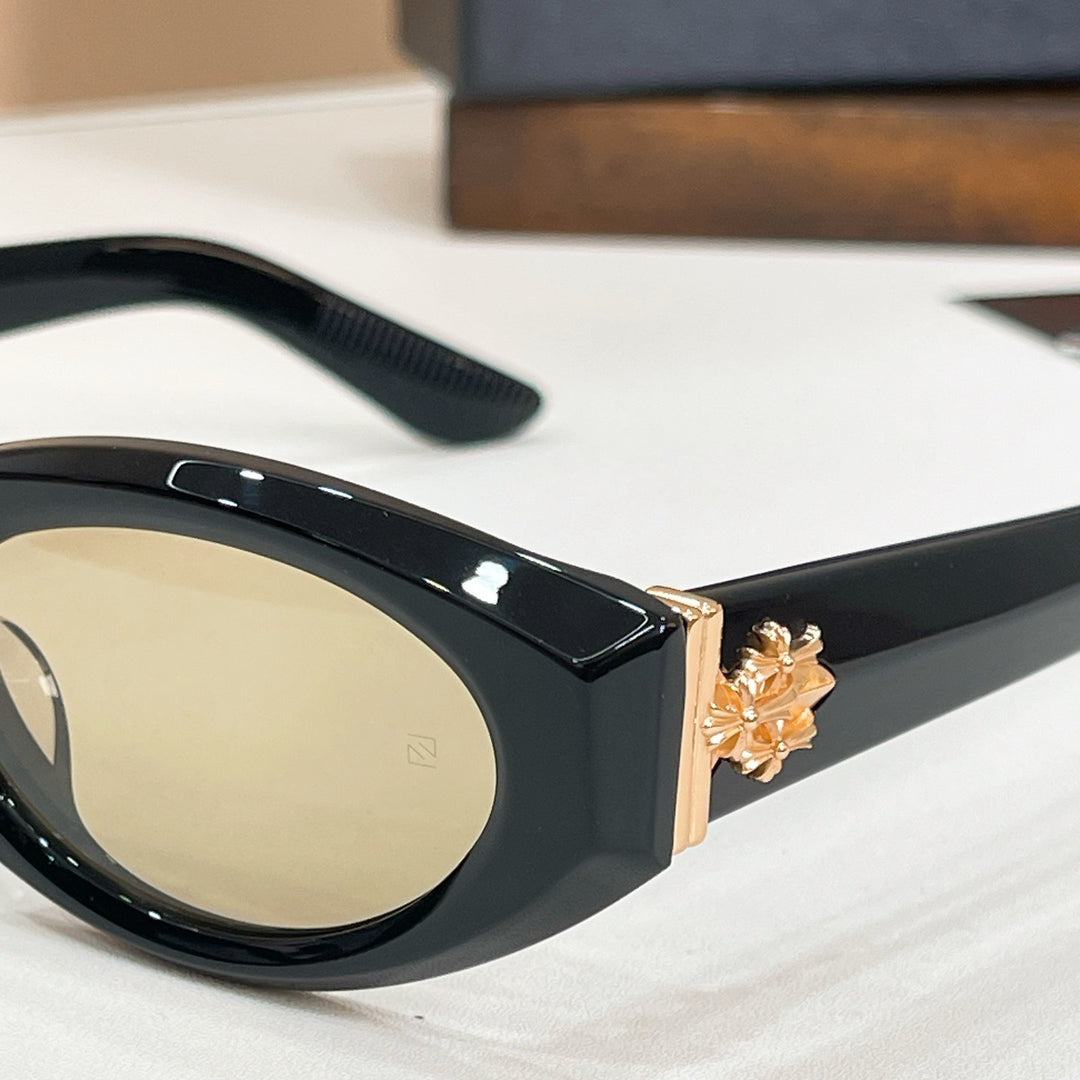 Chrome Hearts Small Frame Cat-Eye Sun Protection Sunglasses