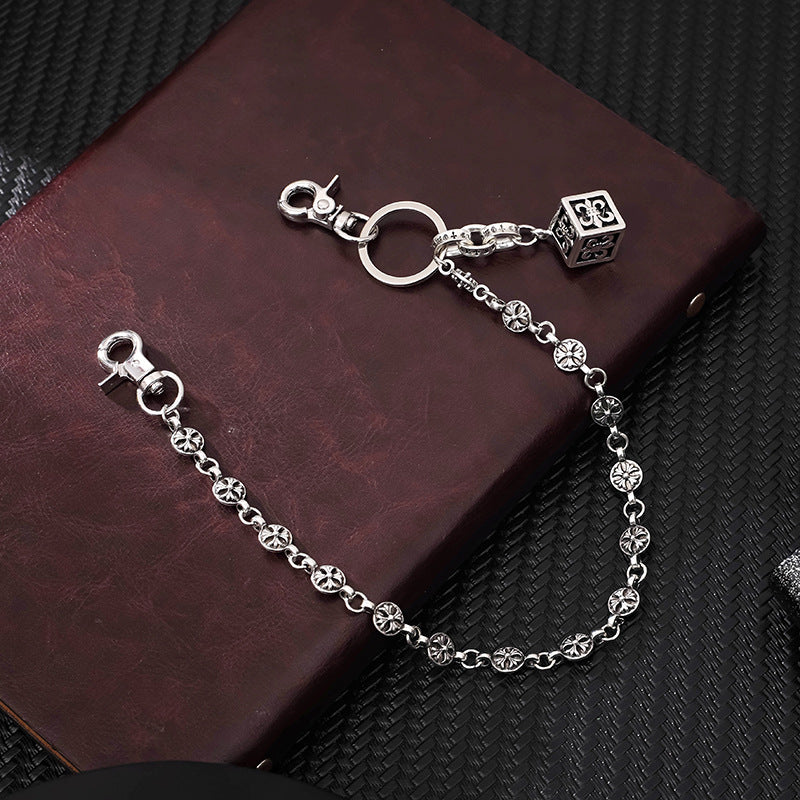 chrome hearts anchor dice waist chain