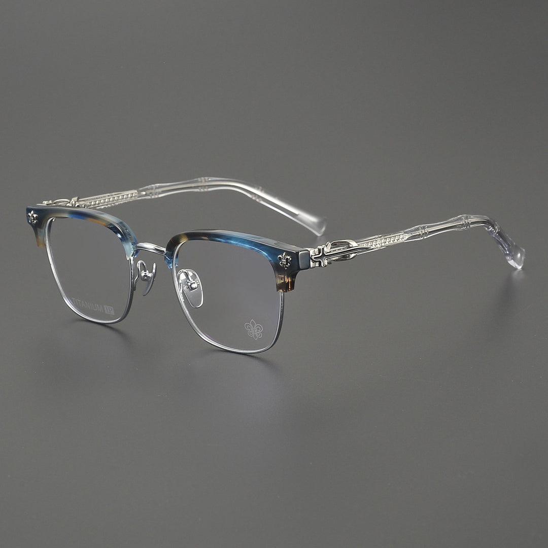 Chrome Hearts Hand-Engraved Vintage Browline Eyeglasses