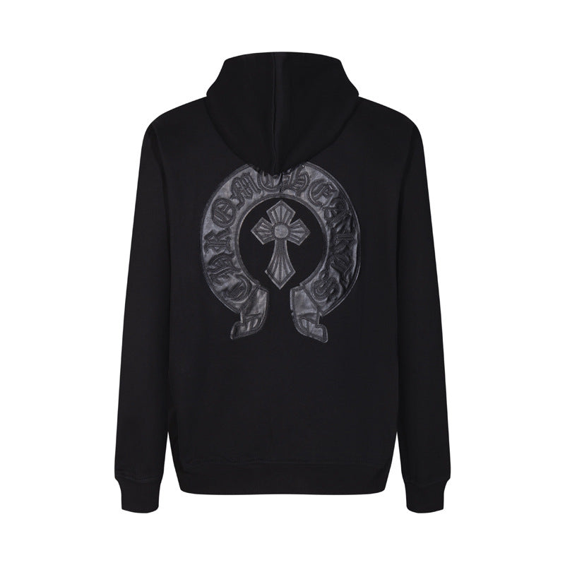 chrome hearts hoodie cardigan pure cotton