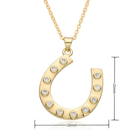 horseshoe necklace 25mm