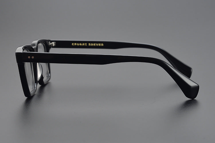 Handcrafted Square Retro Acetate Eyeglasses