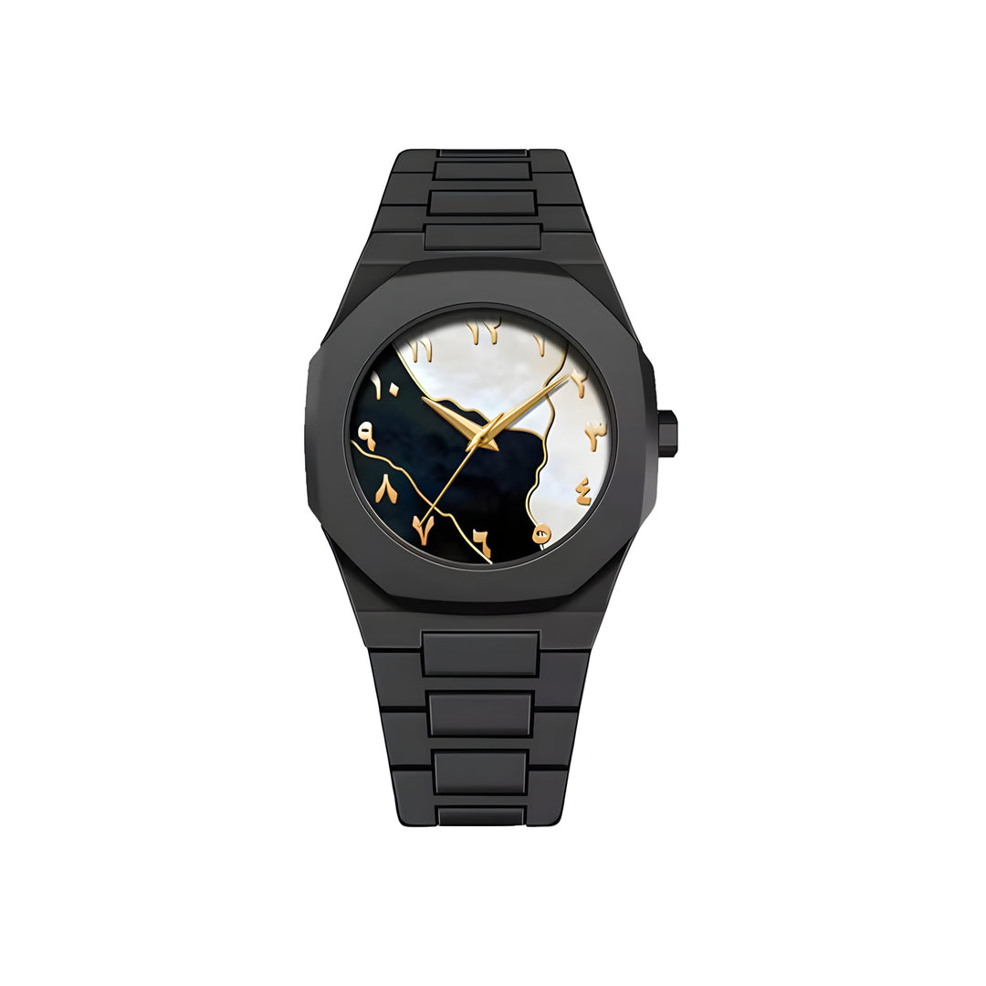 Sports-Style Waterproof Plastic Watch with Arabic Numerals
