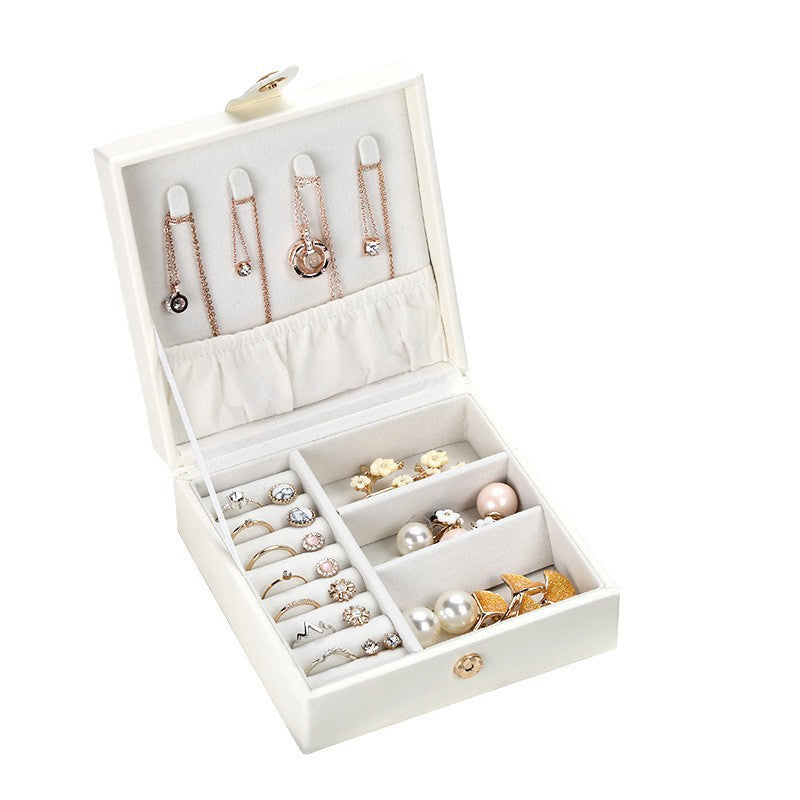 PU leather square jewelry box