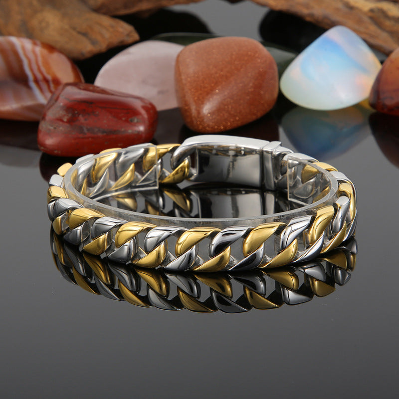 Minimalist titanium steel bracelet