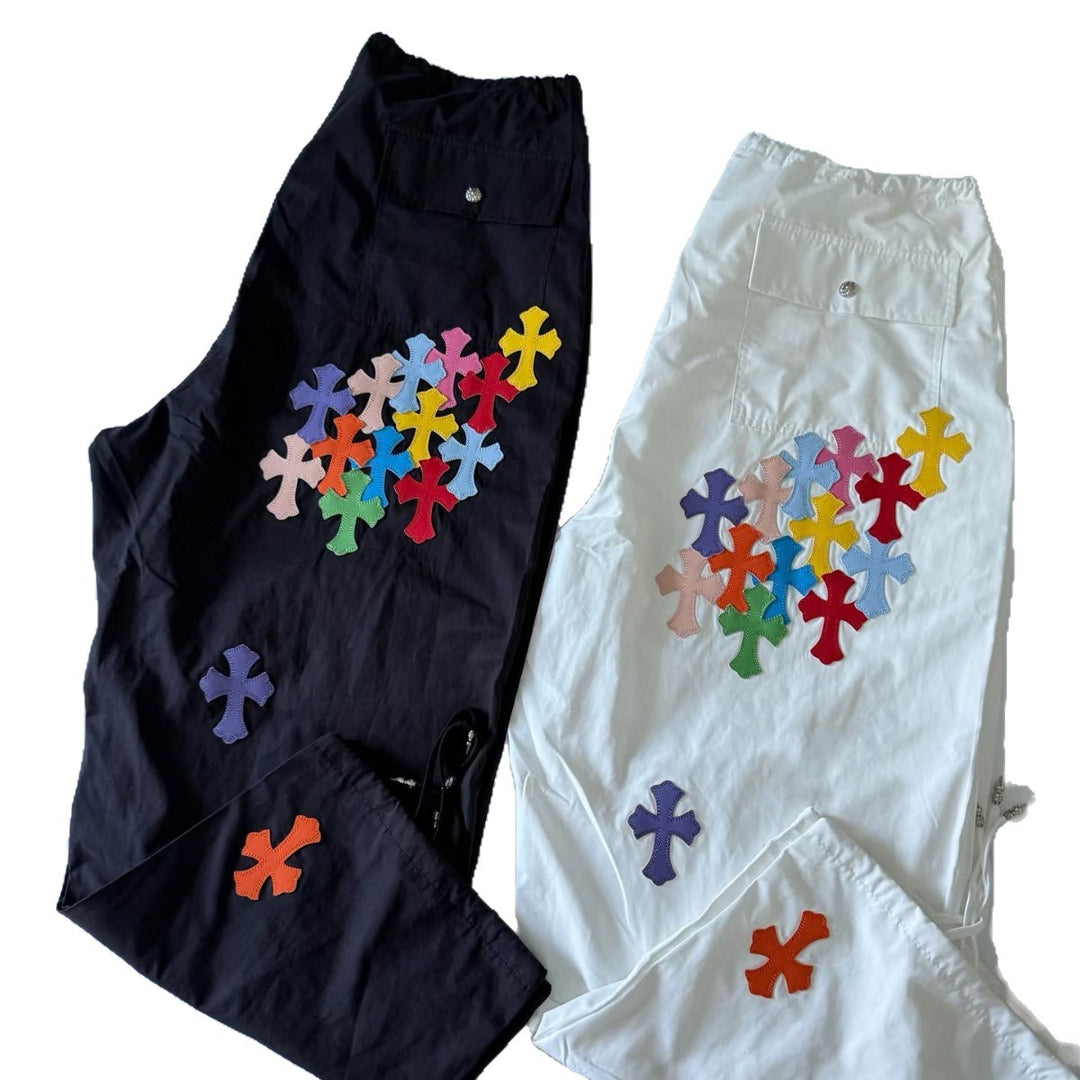 Chrome Hearts Retro Wide-Leg Casual Pants