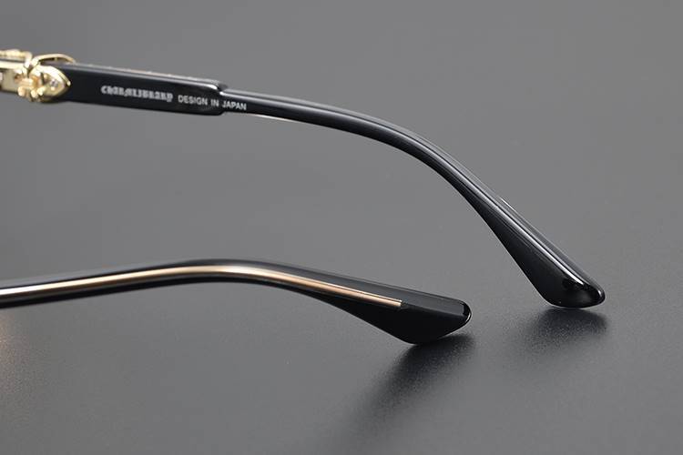 Chrome Hearts square frame browline glasses frame