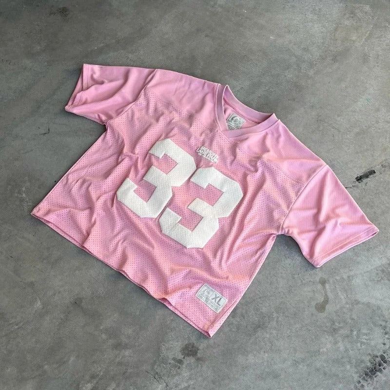 Short sleeved jersey with number 33