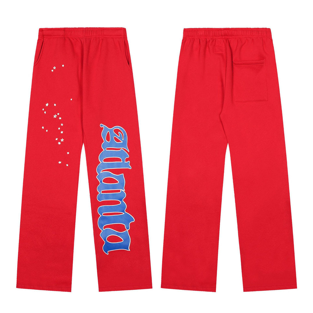 Sp5der555555 Spiderweb Foam Print Sweatshirt Set