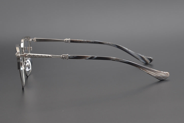 Chrome Hearts Handmade Cross-Shaped Square Eyeglass Frame