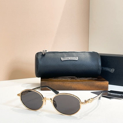 Chrome Hearts Oval Small Frame Futuristic Sunglasses