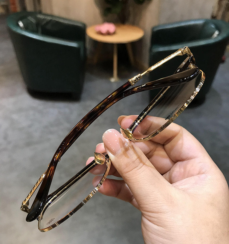 Chrome Hearts Browline Frames with Intricate Engraving