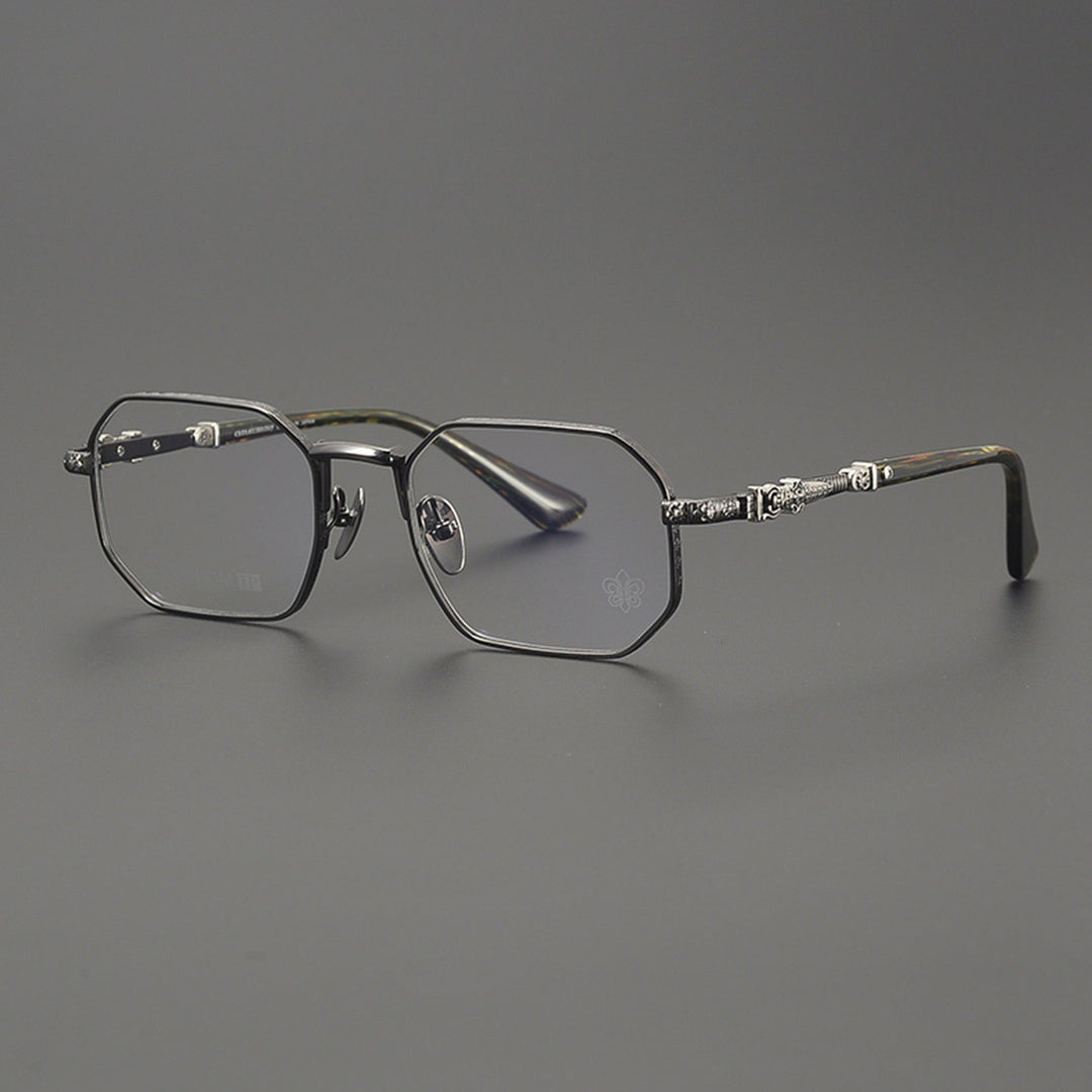 Chrome Hearts Polygonal Handcrafted Titanium Eyeglasses