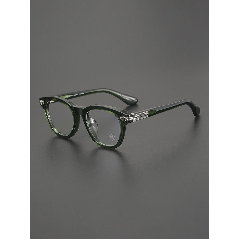 Chrome Hearts- Retro Black Frame Glasses