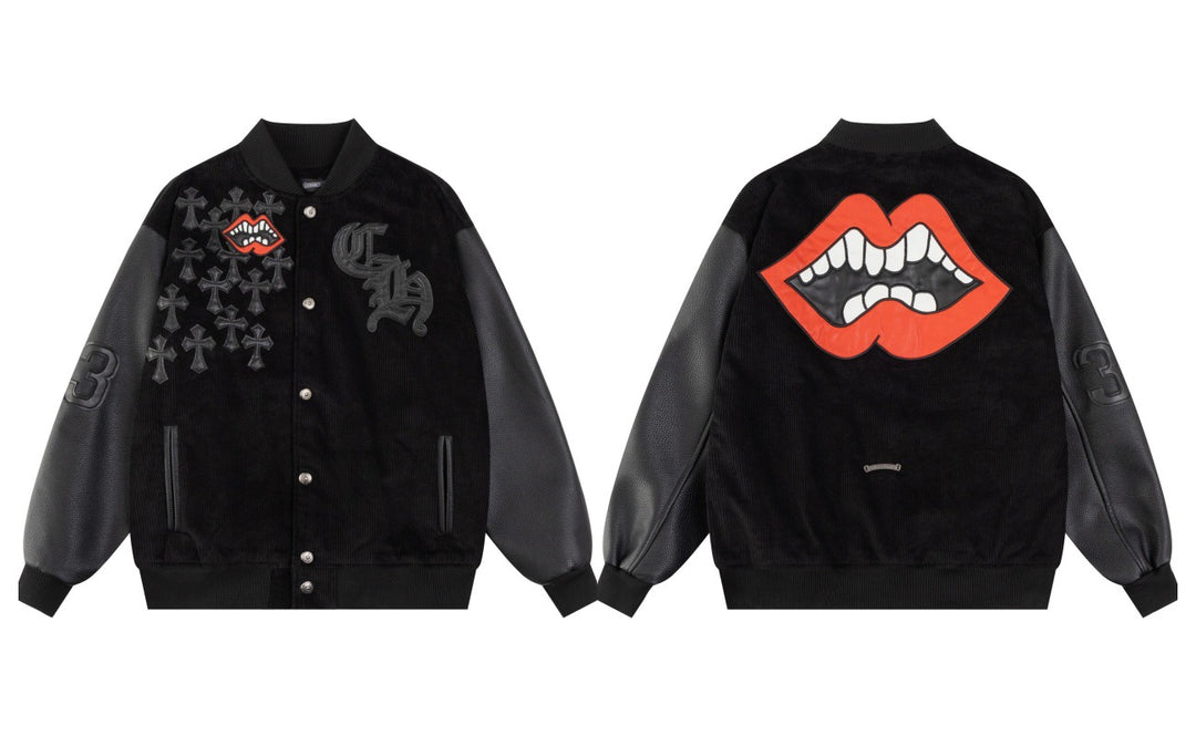 Chrome Hearts Cross Patch Embroidery Mouth Jacket
