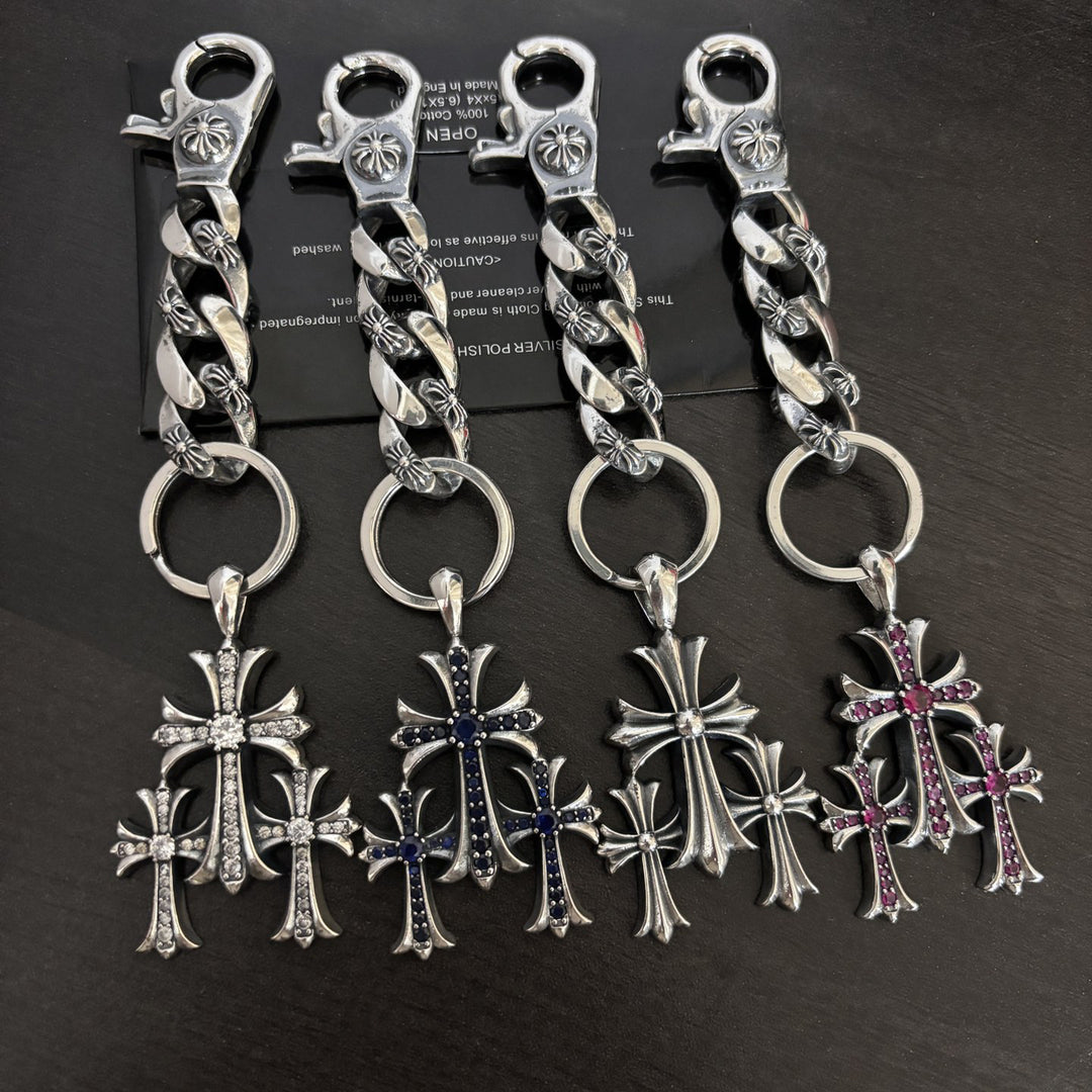 Chrome Hearts Three-in-One Cross Keychain