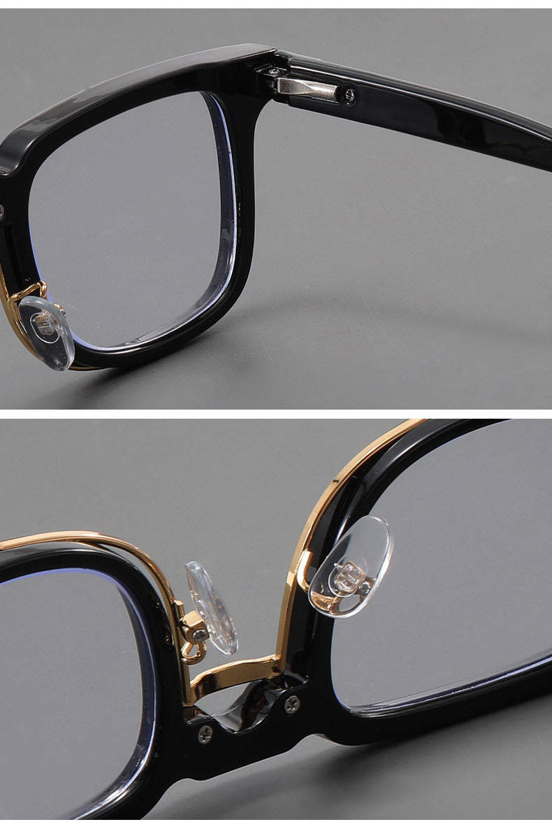 Modern square large-face polarized glasses