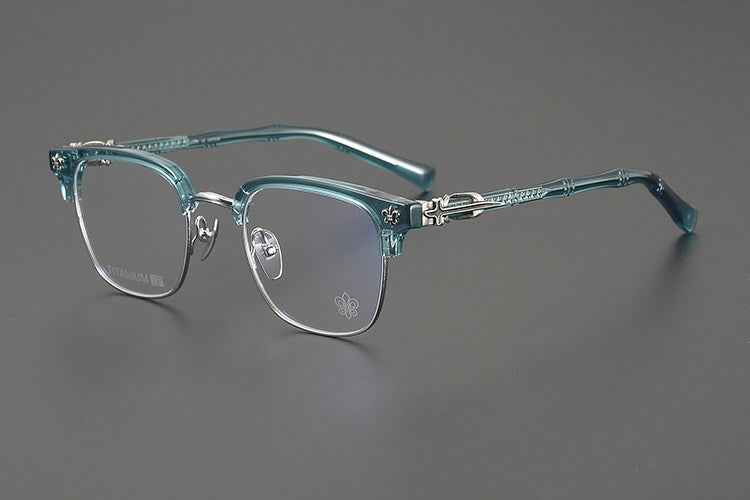 Chrome Hearts Hand-Engraved Vintage Browline Eyeglasses