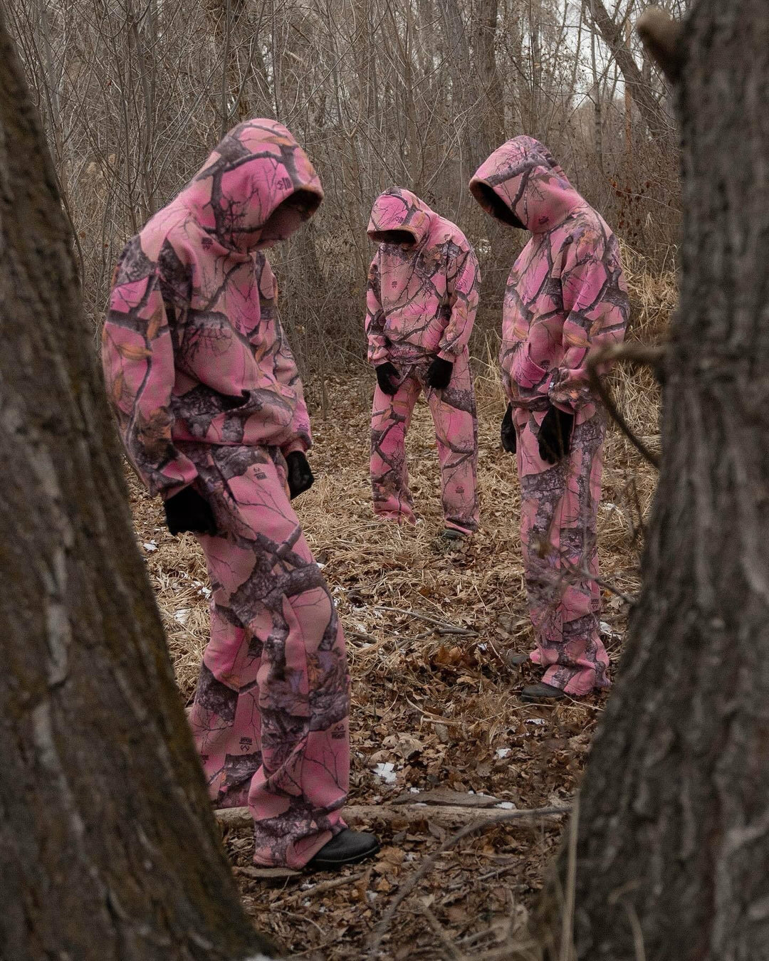 Y2K camouflage leaf hip-hop hoodie.
