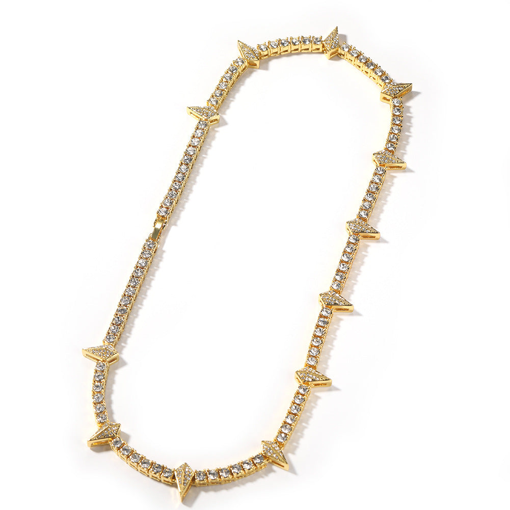 Glow-in-the-Dark Rhinestone Black Panther Necklace