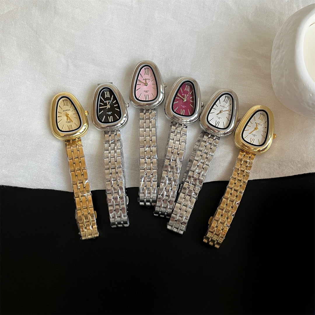 Snake-Head Steel-Band Quartz Watch