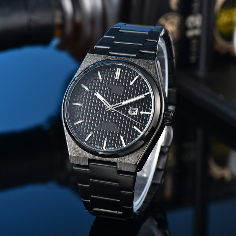 Classic Simple and Generous Solid Steel strap Watch