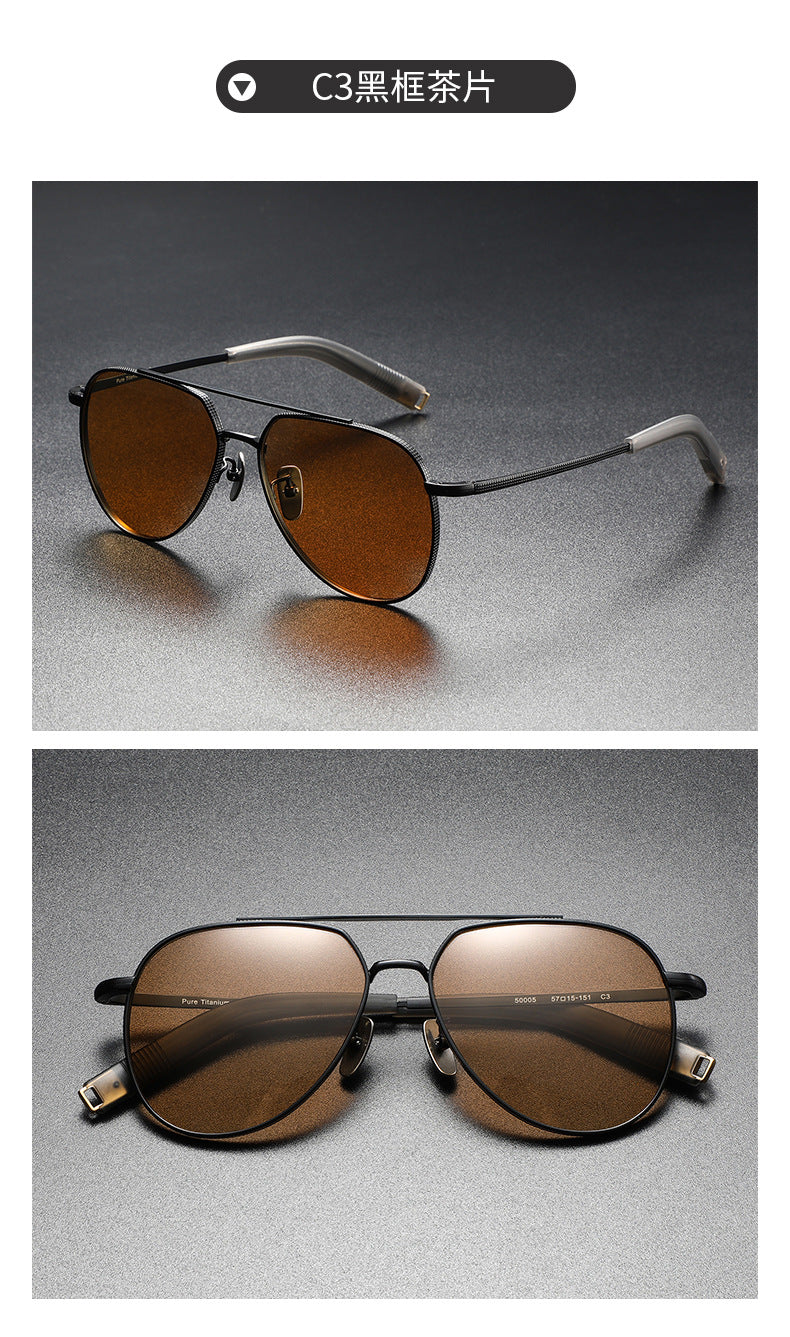 Photochromic polarized sunglasses slimming for large faces