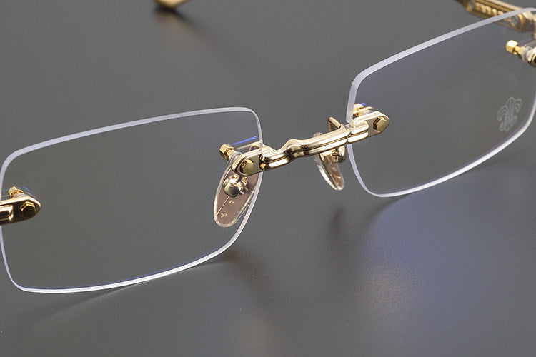 Chrome Hearts Engraved Rimless Frames